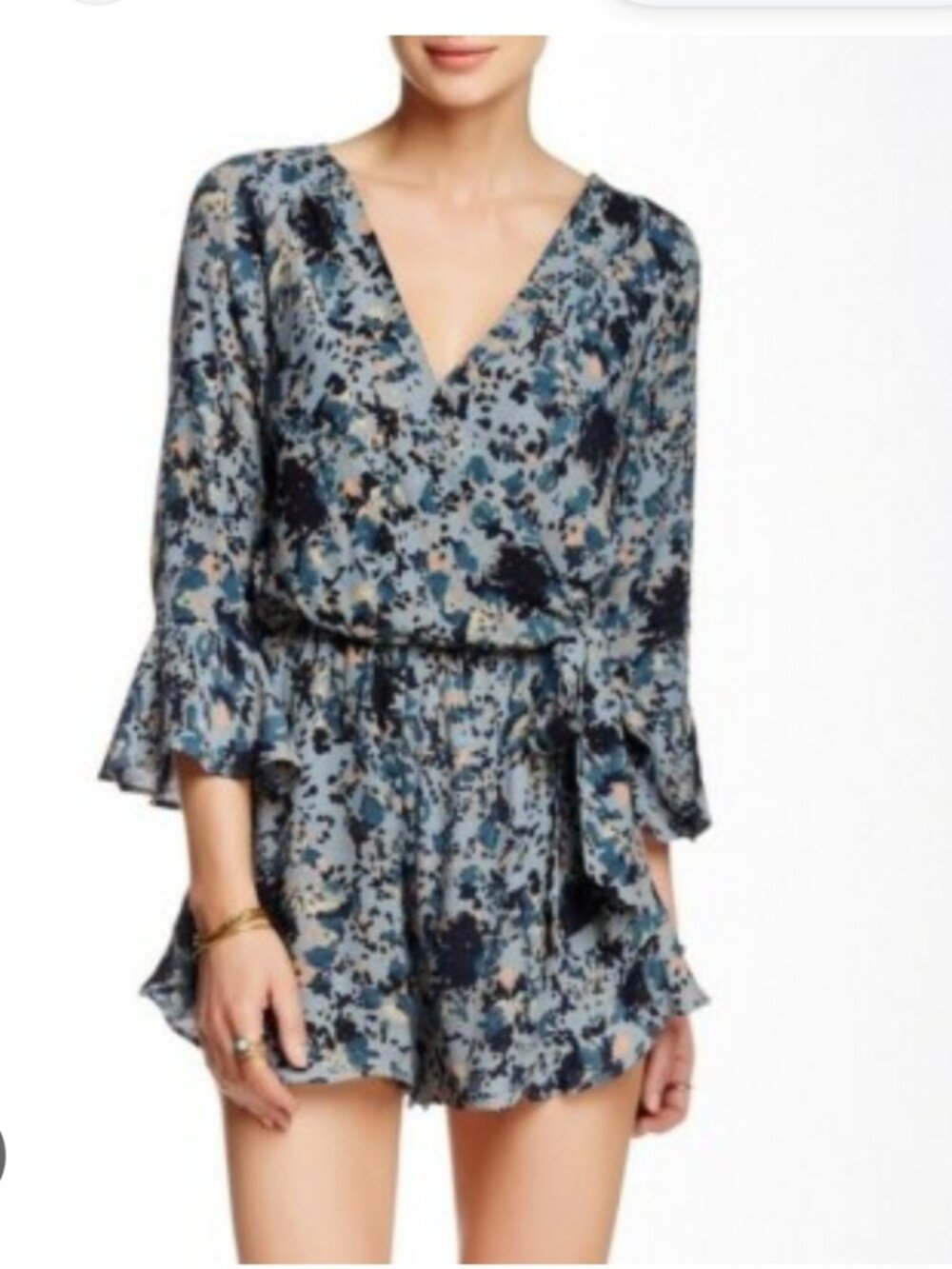 Free people all the right ruffles romper